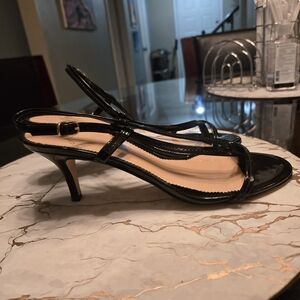 J. Crew Black Patent Leather Heels